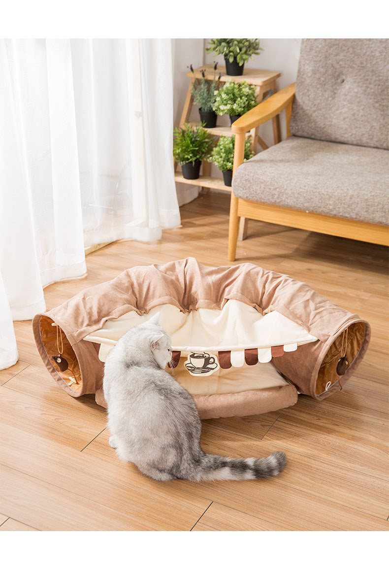 Creative Comfy Cat Sleeping Tunnel Bed - Image 4