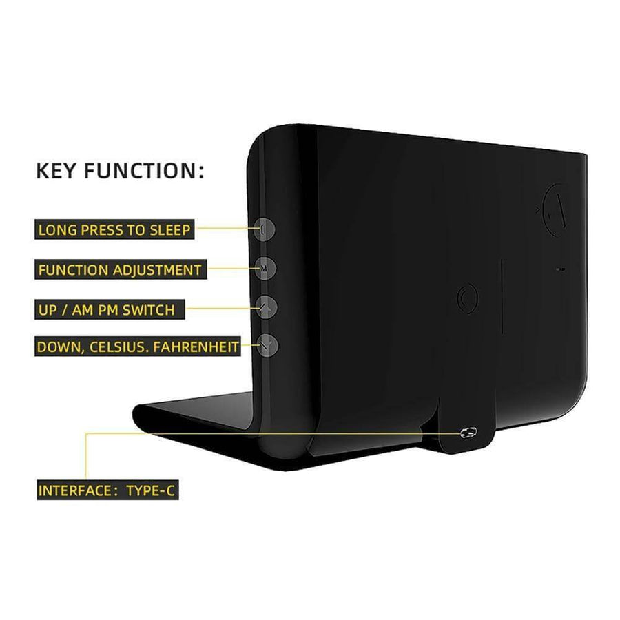 Smart Wireless Charging Alarm Table Clock - Image 7