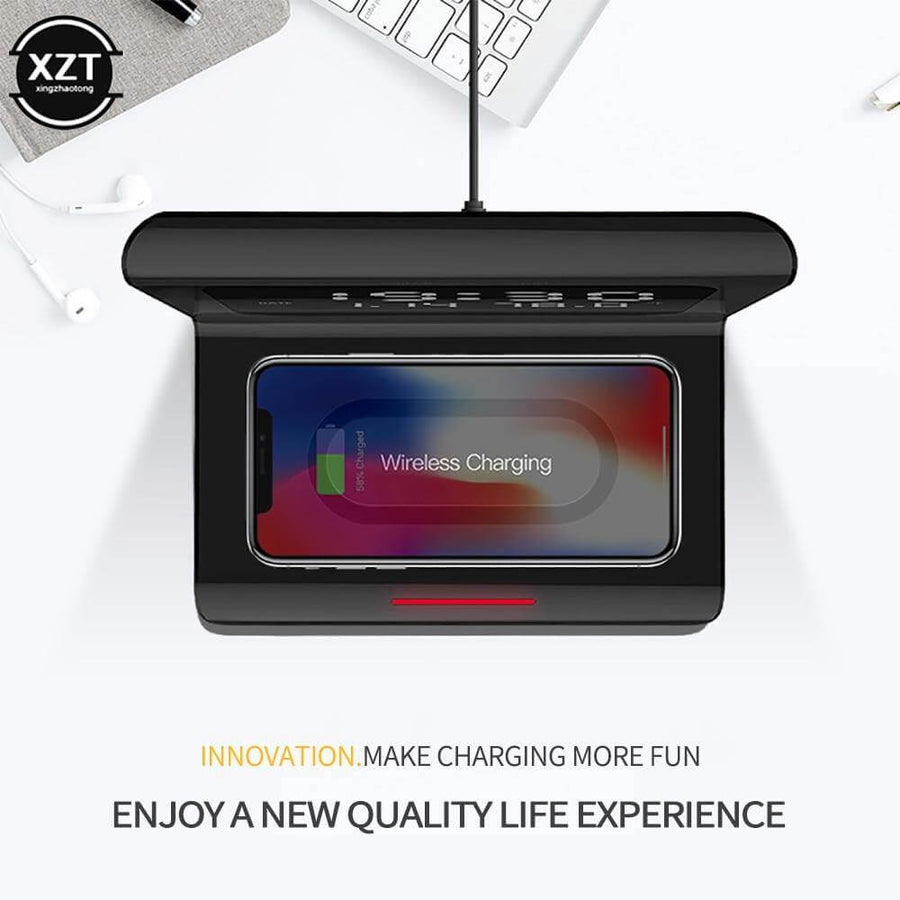 Smart Wireless Charging Alarm Table Clock - Image 6
