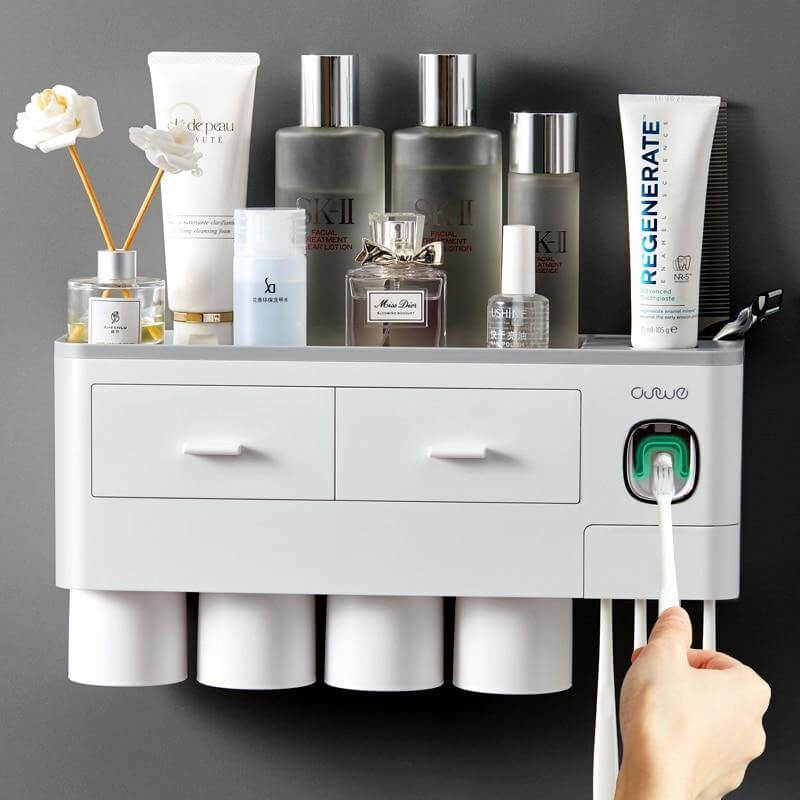 Wall-Mounted Magnetic Bathroom Organizer - Image 0