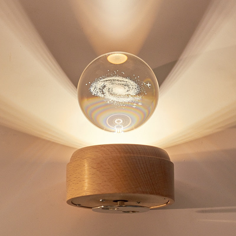 3D Rotating Crystal Universe Music LED Lamp - Image 1