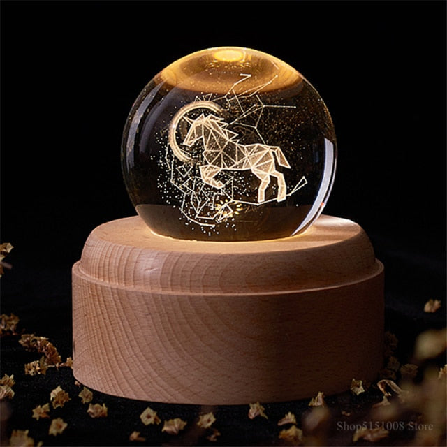 3D Rotating Crystal Universe Music LED Lamp - Image 10
