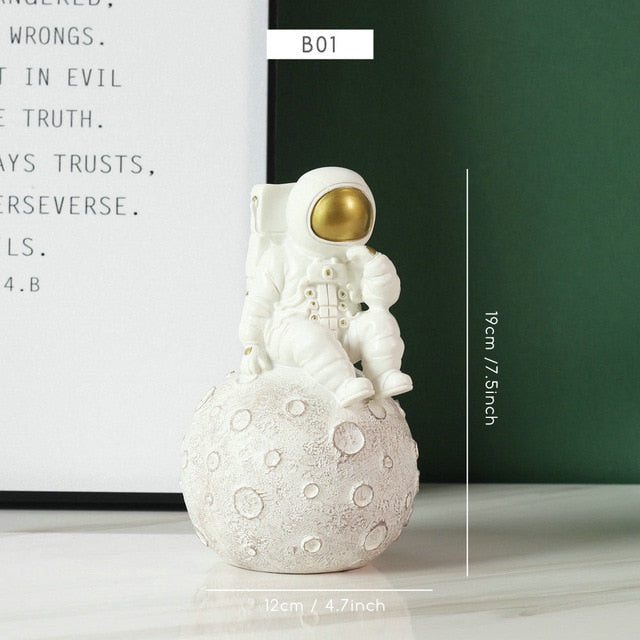 Creative Nordic Astronaut Moon Storage Organizer - Image 6
