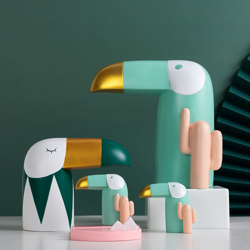 Modern Resin Bird Figurine Statues - Image 14