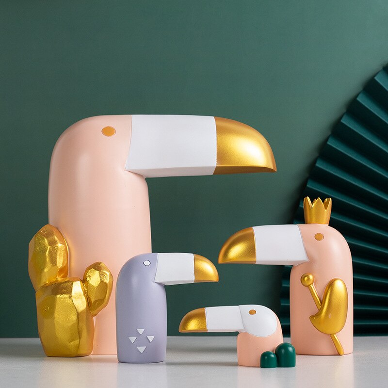 Modern Resin Bird Figurine Statues - Image 6