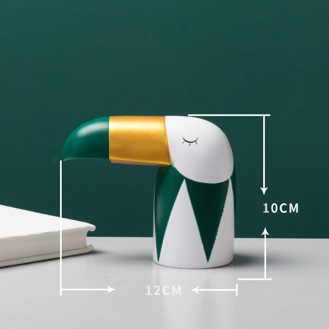 Modern Resin Bird Figurine Statues - Image 7