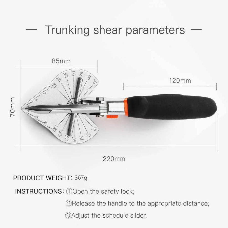 Multi-angle Multifunctional Wood Pipe Scissor Cutter Tool - Image 5