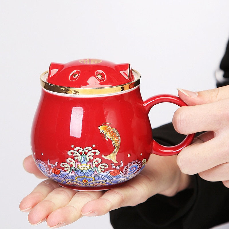 Japanese Ceramic Tea Infuser Cups - Image 2