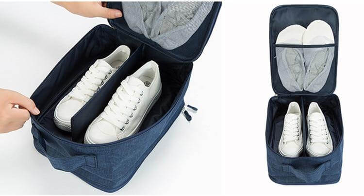 Portable Travel Shoe Clothes Storage Organizer Bag - Image 4