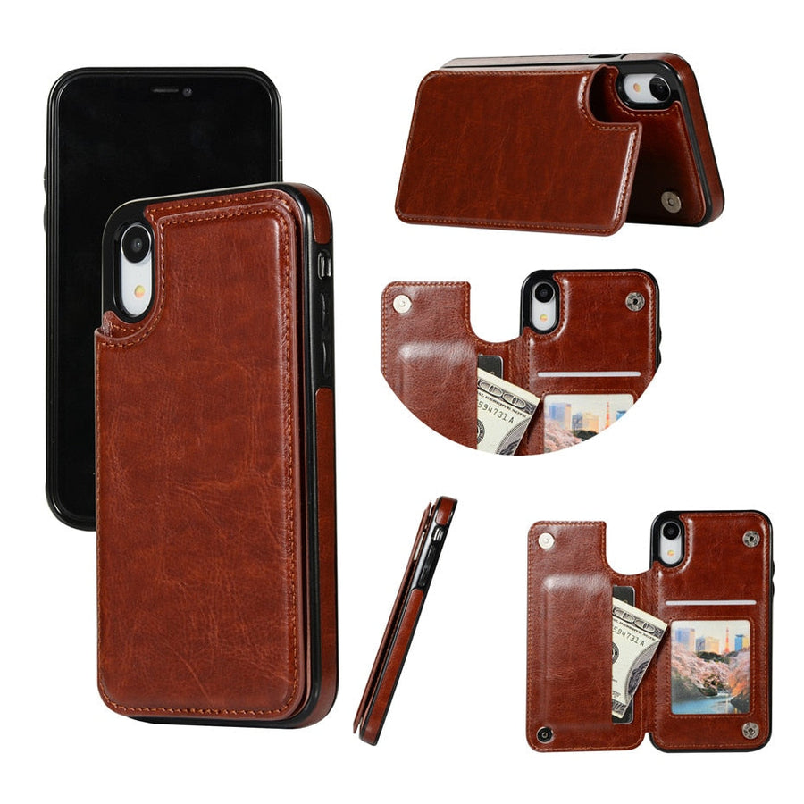 Luxury Leather Slim iPhone 13 Case - Image 1