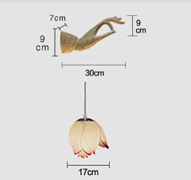 Modern Creative Chinese Lotus Wall Lamp - Image 16