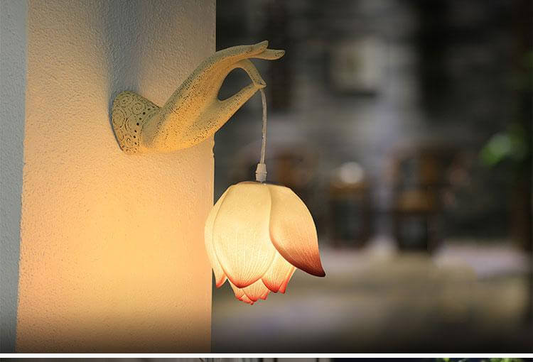 Modern Creative Chinese Lotus Wall Lamp - Image 11