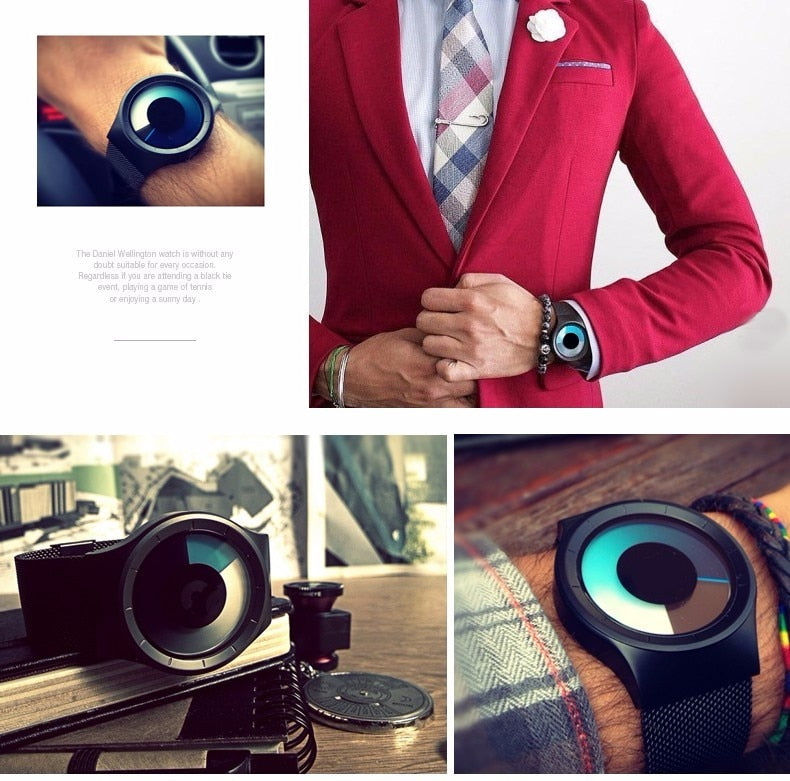 Stainless Steel Strap Stylish Quartz-Watch for Men - Image 4