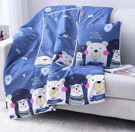2In1 Colorful Cartoon Pillow Blanket - Image 28