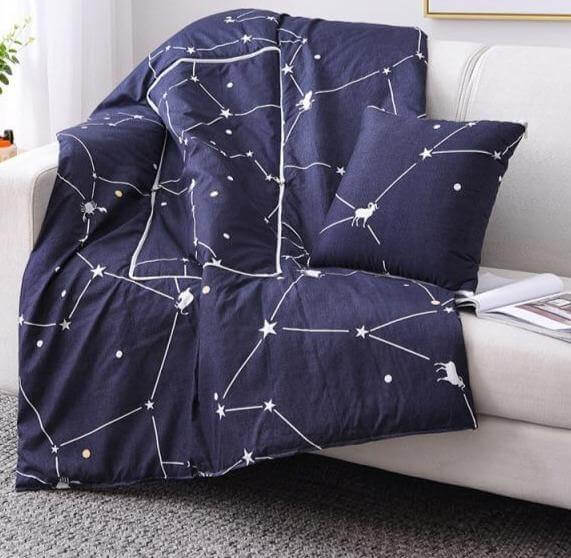 2In1 Colorful Cartoon Pillow Blanket - Image 1
