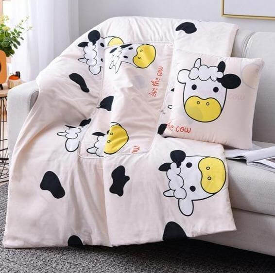2In1 Colorful Cartoon Pillow Blanket - Image 19