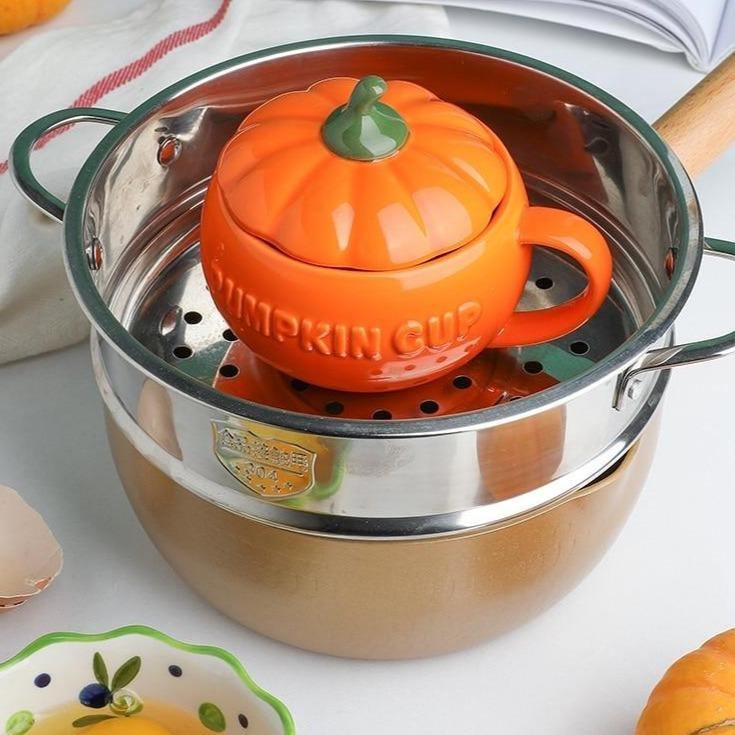 Creative Ceramic Pumpkin Mug Cup - Image 3