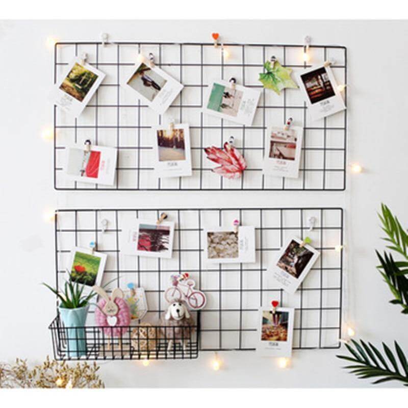 Iron Grid Home Wall Decoration Organizer - Image 0