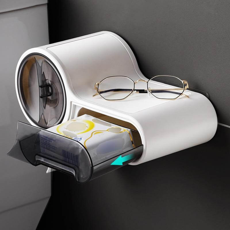Wall Mounted Bathroom Roll Paper Holder - Image 9