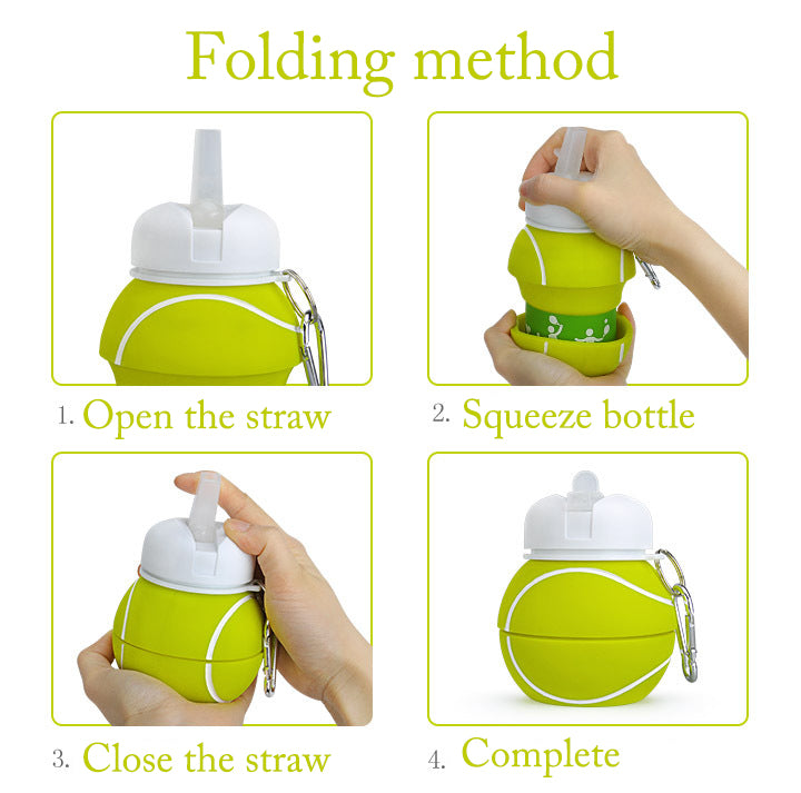 Basketball Leakproof Folding Thermos - Image 1