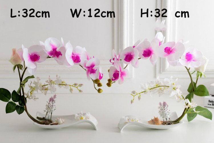 Artificial Butterfly Orchid Flowers Set - Image 4