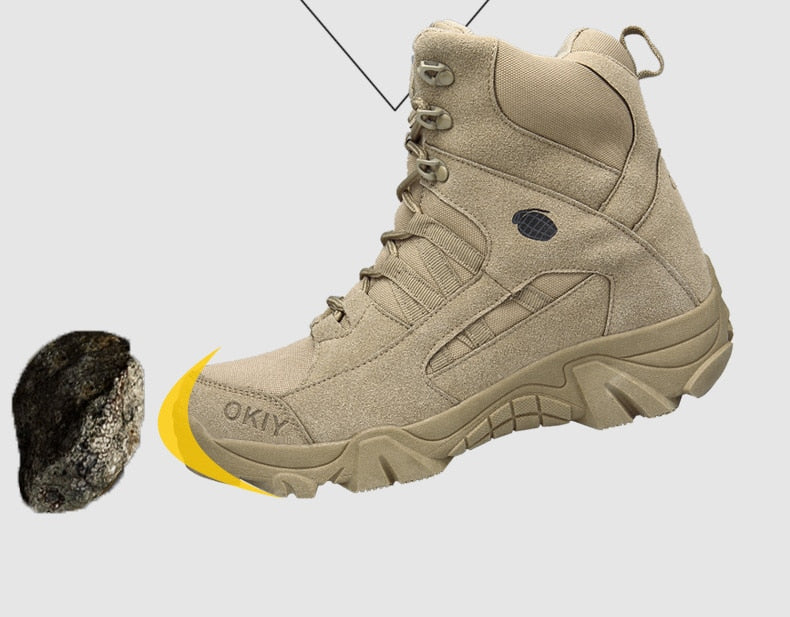 Leather Military Grade Camping Men Boots - Image 8