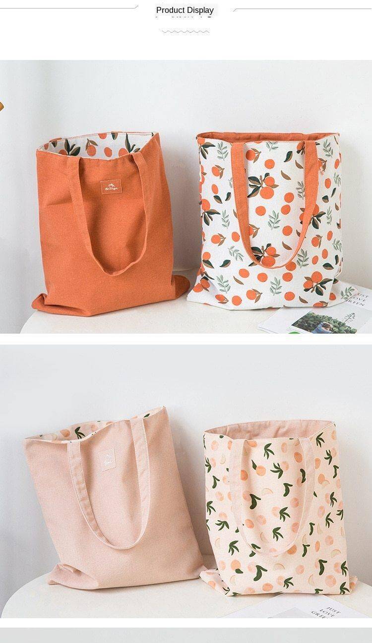 Stylish Double Sided Clementine Hand Bag - Image 13