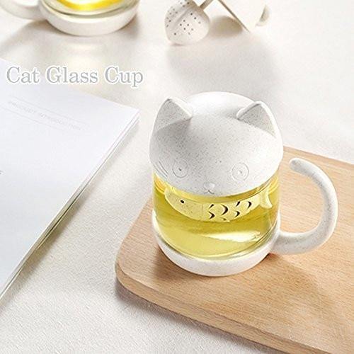 Cute Tea Mug Cup with Filter - Image 1