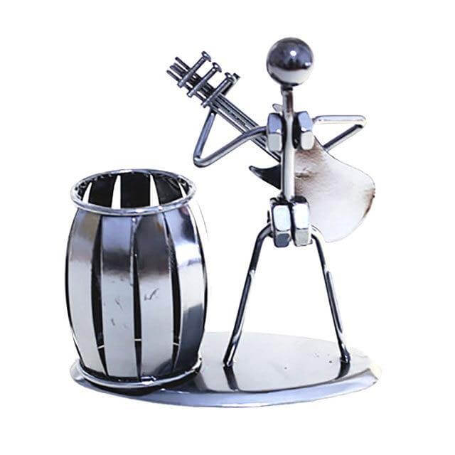 Metal Guitar Bass Violin Rocker Pen Holder - Image 4