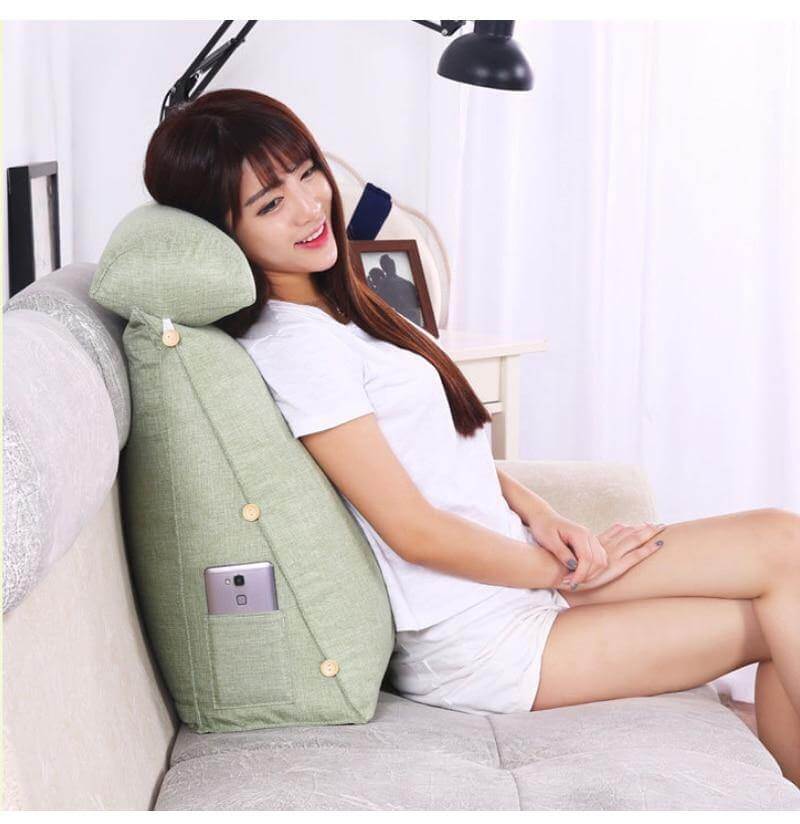 Comfort Soft Bed Triangular Backrest Pillow - Image 18