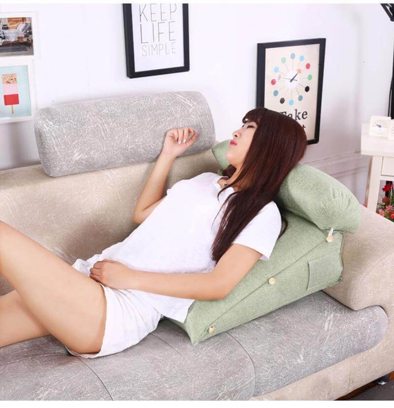 Comfort Soft Bed Triangular Backrest Pillow - Image 5