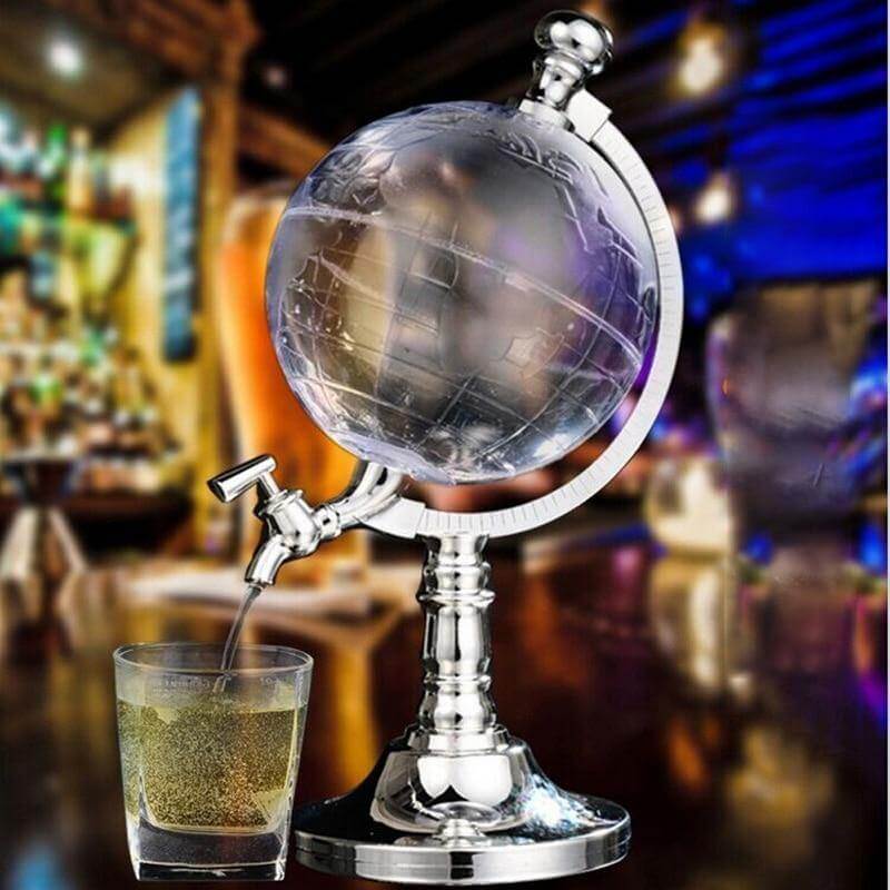 Elegant Globe Vintage Beverage Dispenser - Image 1
