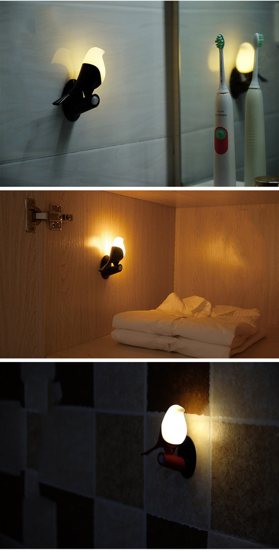 Smart Creative Chargeable Atmosphere Tree Bird Lamp - Image 8
