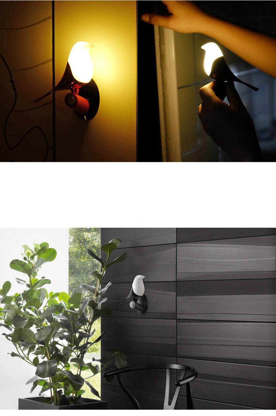 Smart Creative Chargeable Atmosphere Tree Bird Lamp - Image 9