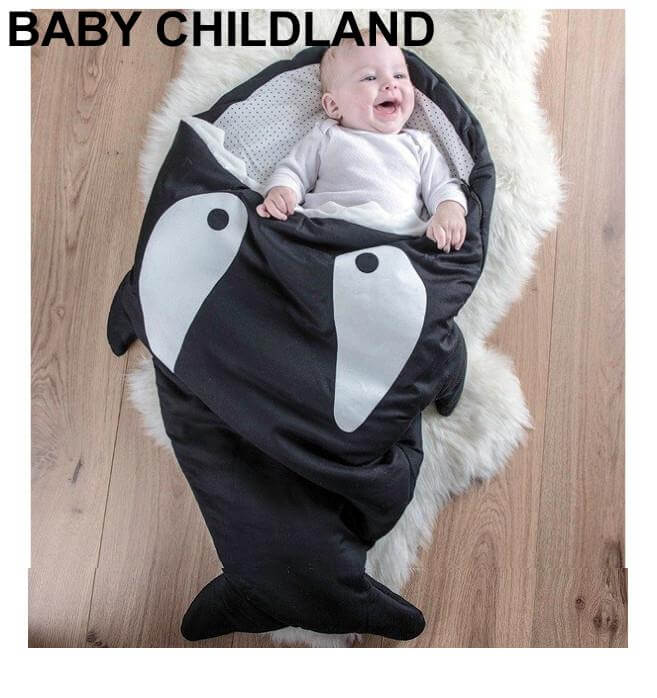 Winter Shark Blankets for Babies - Image 0