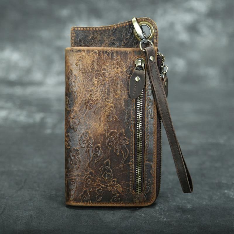 Genuine Leather Vintage Phone Wallet - Image 5