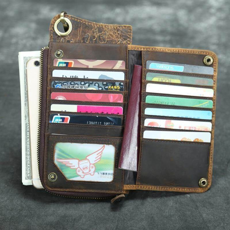 Genuine Leather Vintage Phone Wallet - Image 2