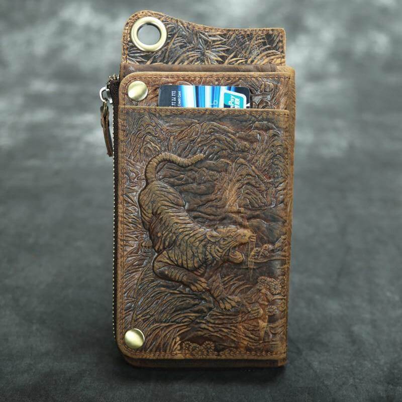 Genuine Leather Vintage Phone Wallet - Image 3