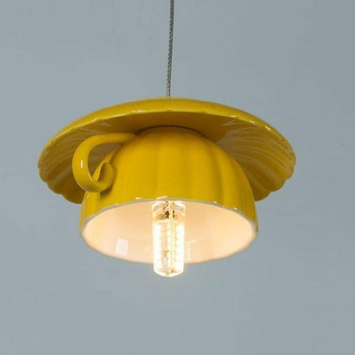 Nordic Ceramic Tea Cup Light - Image 0