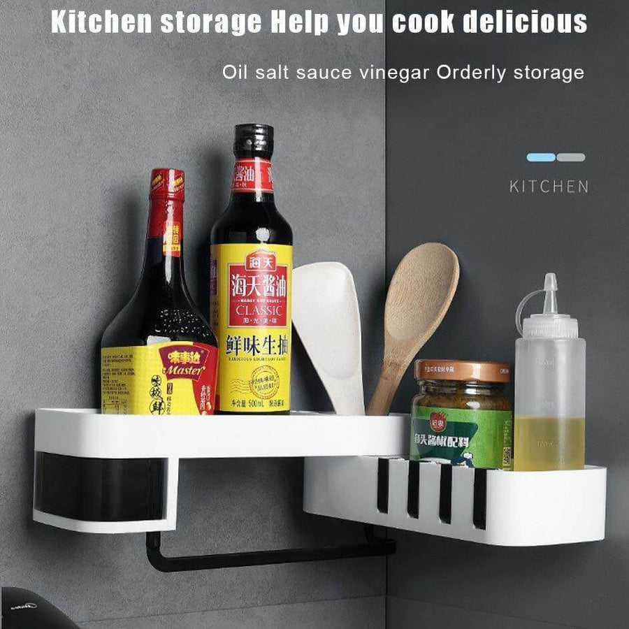 Bathroom Rotating Adjustable Shampoo Wall Shelf Organizer - Image 8