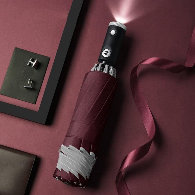 Automatic Reverse Led Light Foldable Umbrella - Image 2