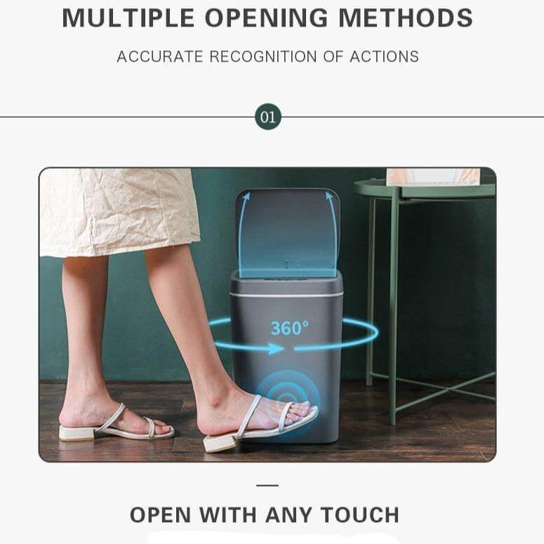 Touchless Smart Automatic Sensor Trash Can - Image 1