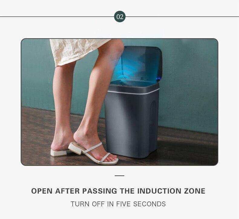 Touchless Smart Automatic Sensor Trash Can - Image 5