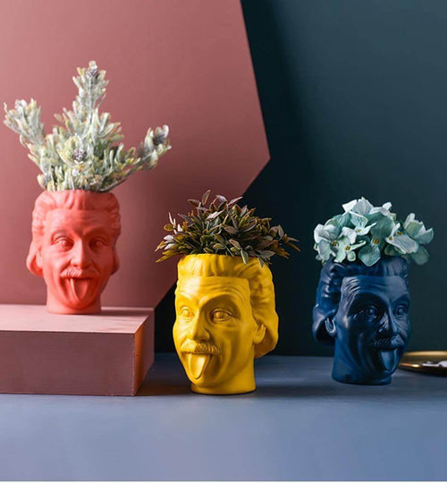 Creative Portrait Vase Flower Pot Pen Holder - Image 0