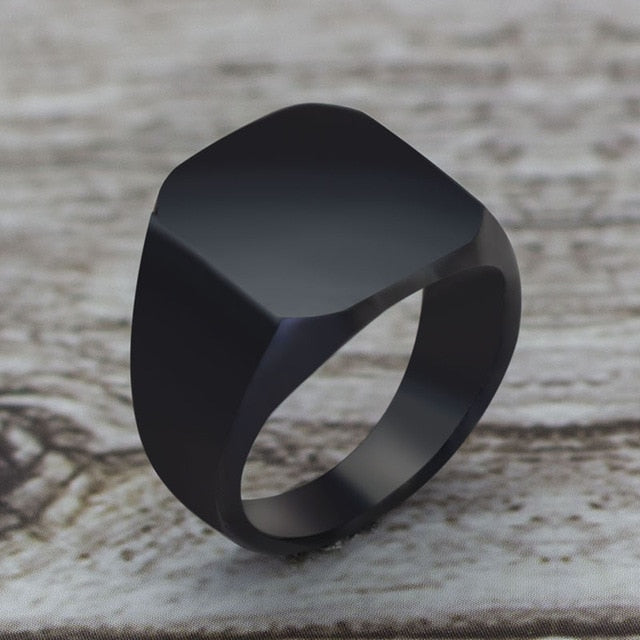 Elegant Minimal Matte Square Ring - Image 4