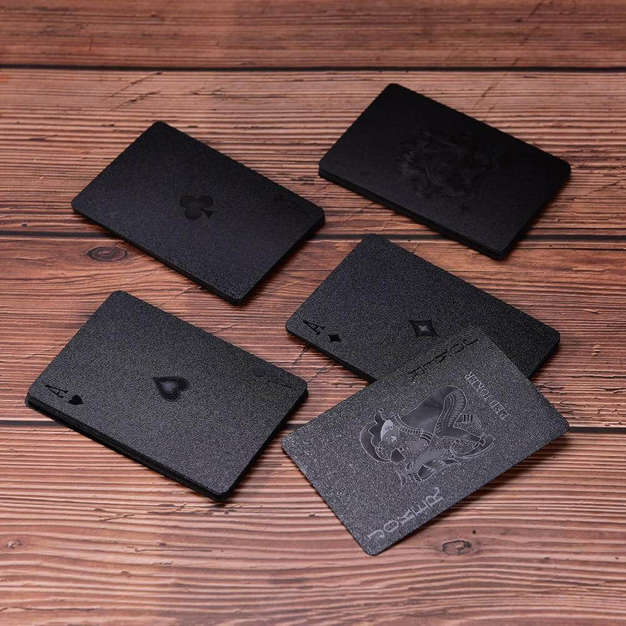 Elegant Black Diamond Poker Cards - Image 0