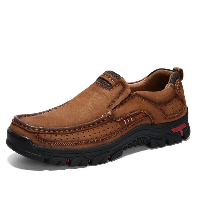 Comfortable Cowhide Leather Breathable Outdoor Hiking Shoes - Image 10