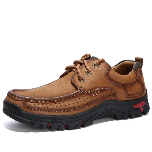 Comfortable Cowhide Leather Breathable Outdoor Hiking Shoes - Image 4