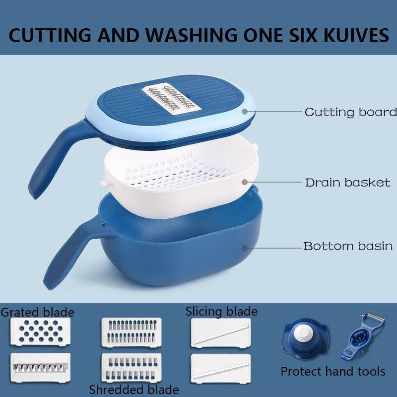 Multifunctional Fast Vegetable Slicer with Strainer - Image 9
