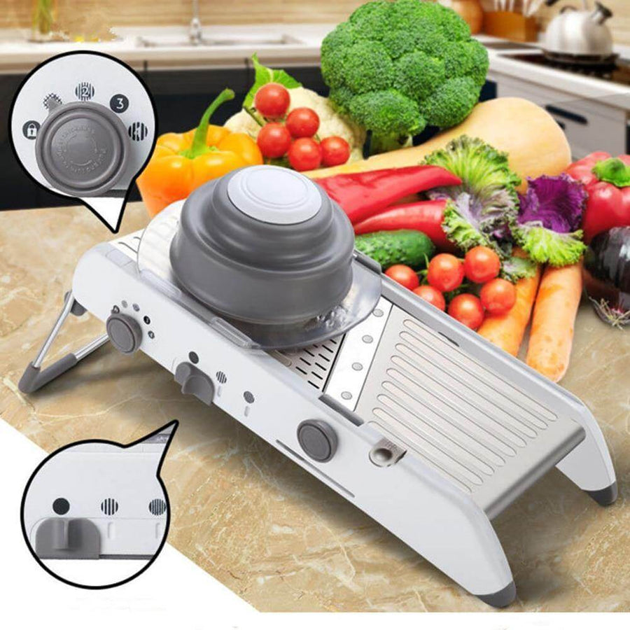 Adjustable Stainless Steel Manual Vegetable Slicer Cutter - Image 3